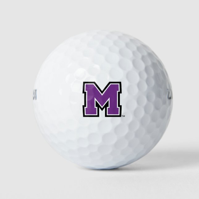 University of Mount Union M Golf Balls (Front)