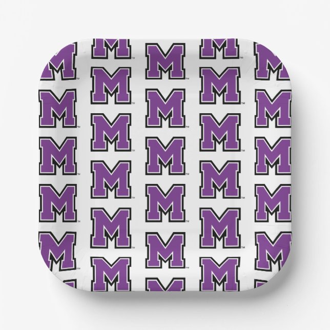 University of Mount Union M Paper Plates (Front)