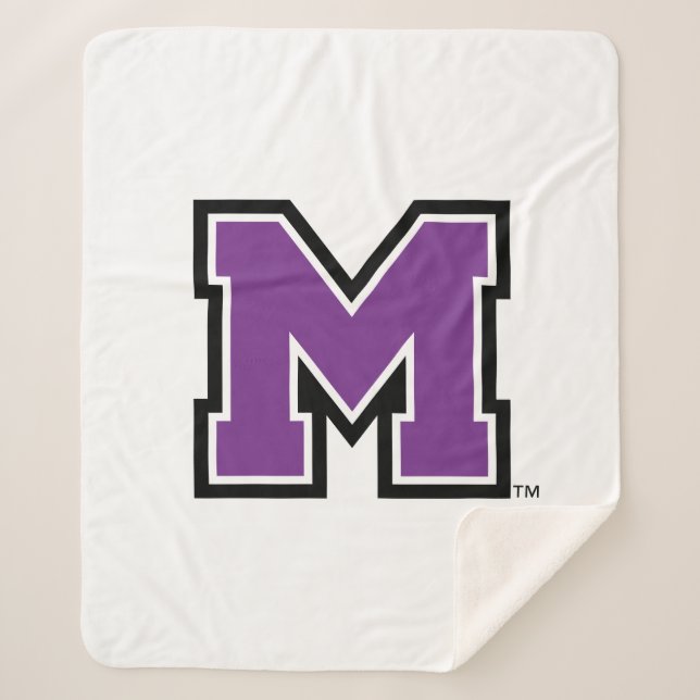 University of Mount Union M Sherpa Blanket (Front)