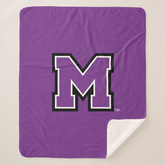 University of Mount Union M Sherpa Blanket (Front)