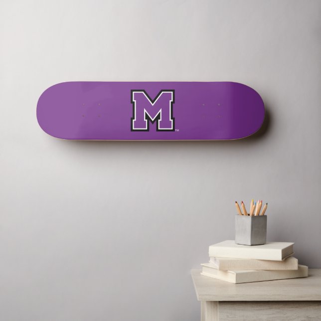 University of Mount Union M Skateboard (Wall Art (Horz))