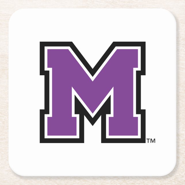 University of Mount Union M Square Paper Coaster (Front)