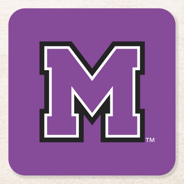University of Mount Union M Square Paper Coaster (Front)