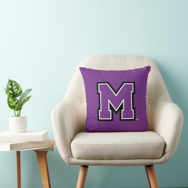 University of Mount Union M Throw Pillow (Chair)
