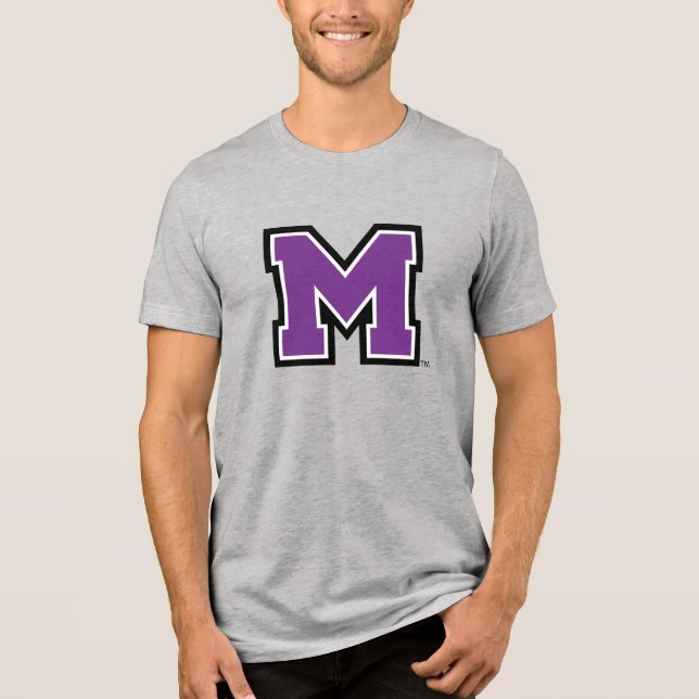 University of Mount Union M Tri-Blend Shirt (Front)