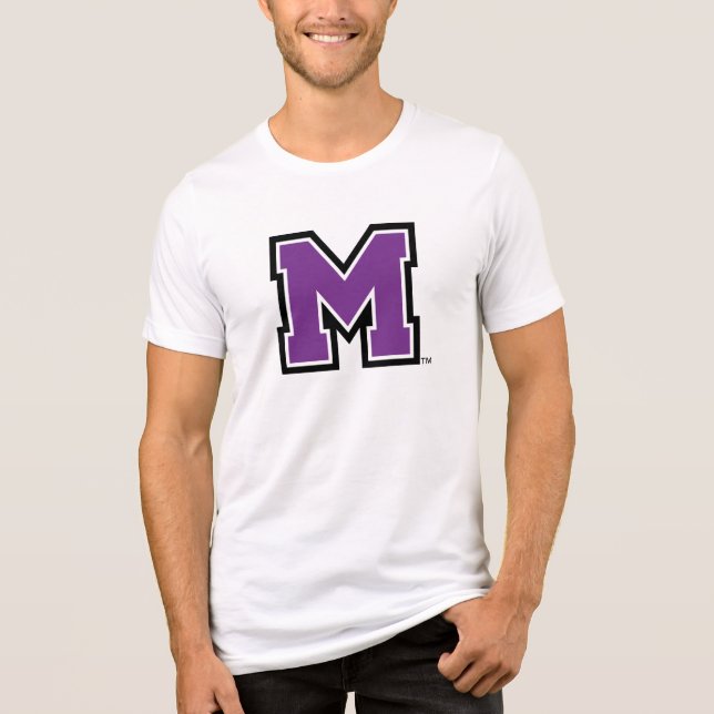 University of Mount Union M Tri-Blend Shirt (Front)