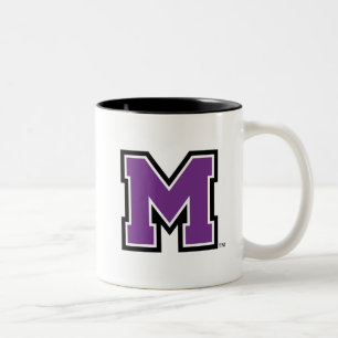 University of Mount Union M Two-Tone Coffee Mug