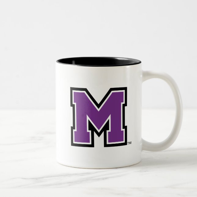 University of Mount Union M Two-Tone Coffee Mug (Right)