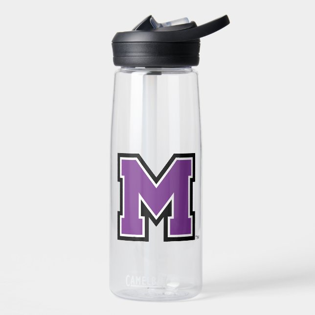 University of Mount Union M Water Bottle (Left)