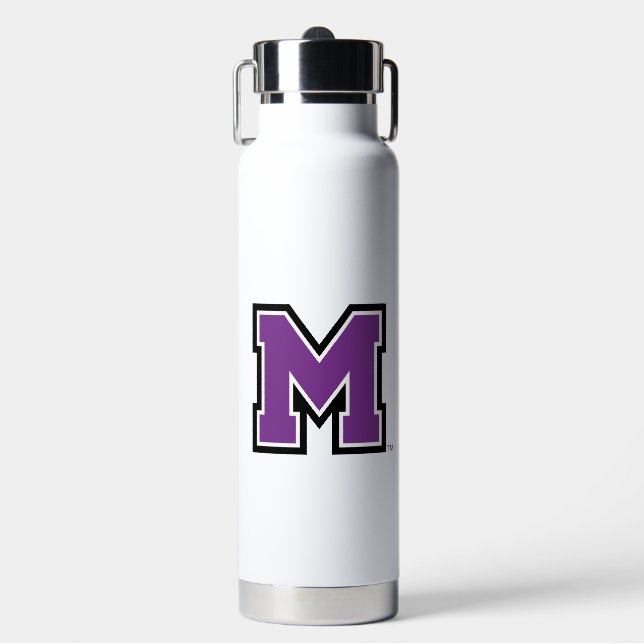 University of Mount Union M Water Bottle (Front)