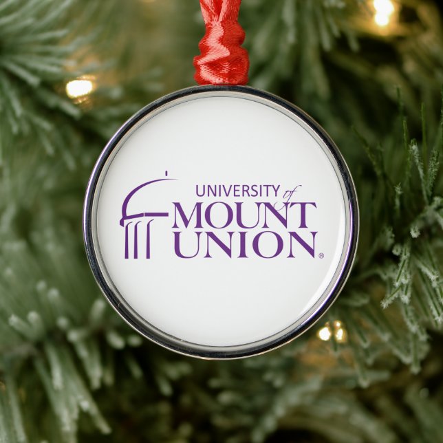 University of Mount Union Metal Ornament (Tree)