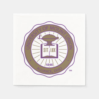 University of Mount Union Seal Napkins