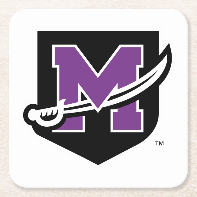 University of Mount Union Square Paper Coaster (Front)