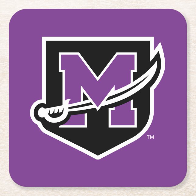University of Mount Union Square Paper Coaster (Front)