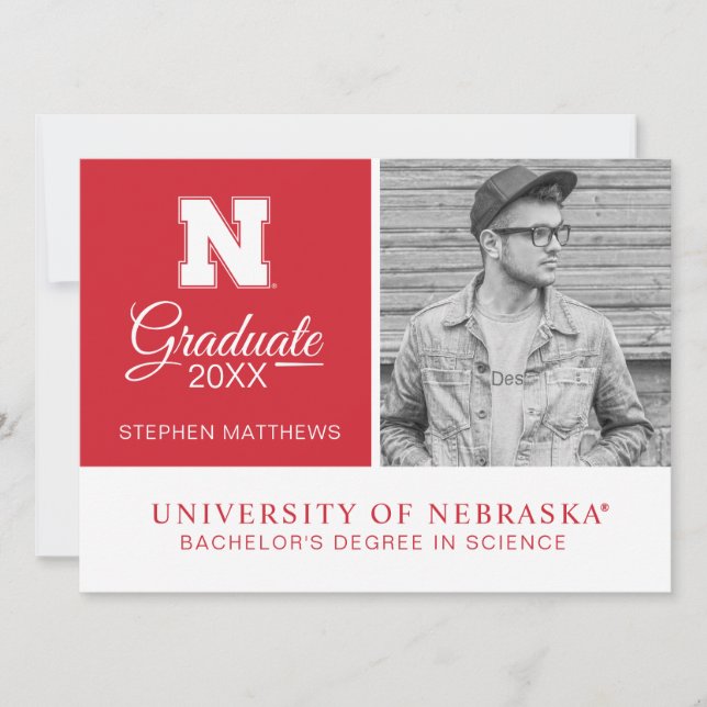 University of Nebraska Graduate Invitation (Front)