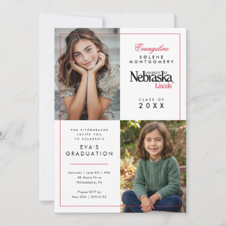 University of Nebraska Graduation Invitation
