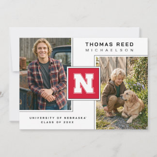 University of Nebraska Graduation Invitation
