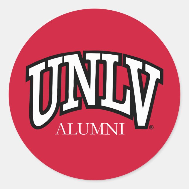 University of Nevada Alumni Classic Round Sticker (Front)