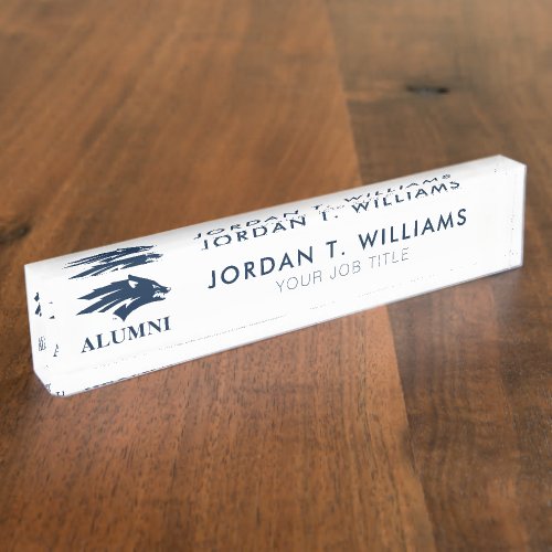 University of Nevada Alumni Desk Name Plate