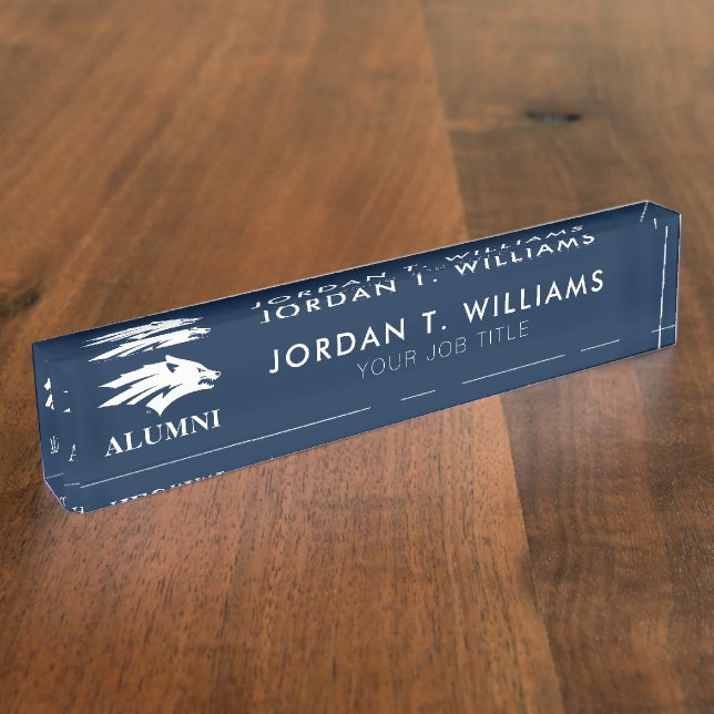 University of Nevada Alumni Desk Name Plate (Side)