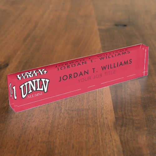 University of Nevada Alumni Desk Name Plate