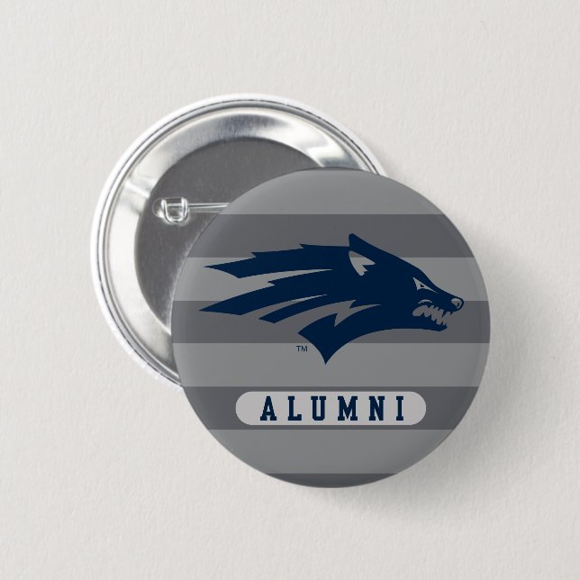 University of Nevada Alumni Stripes Button (Front & Back)