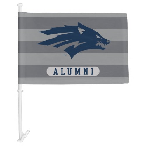 University of Nevada Alumni Stripes Car Flag
