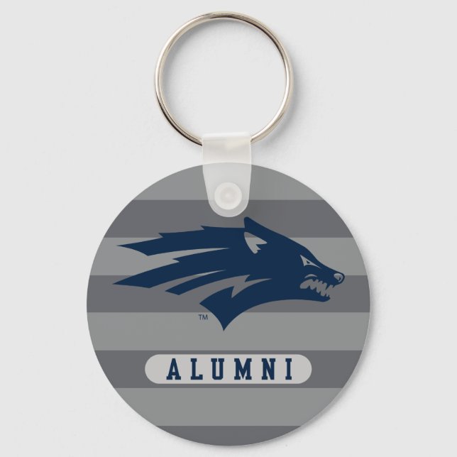 University of Nevada Alumni Stripes Keychain (Front)