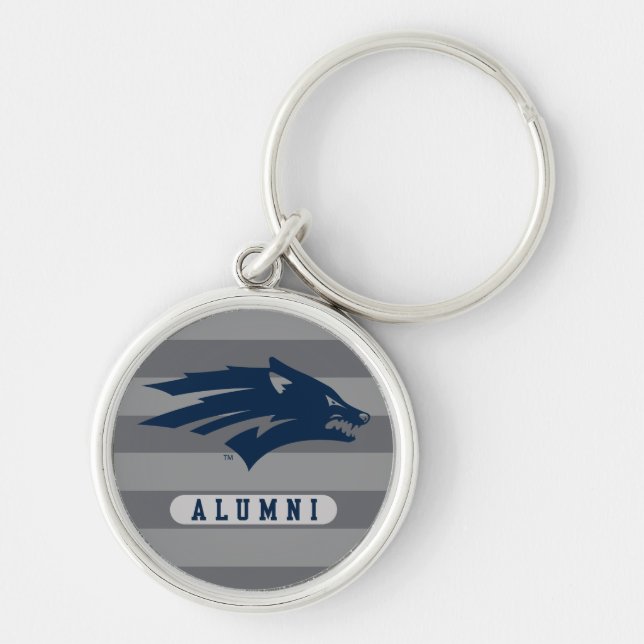 University of Nevada Alumni Stripes Keychain (Front)