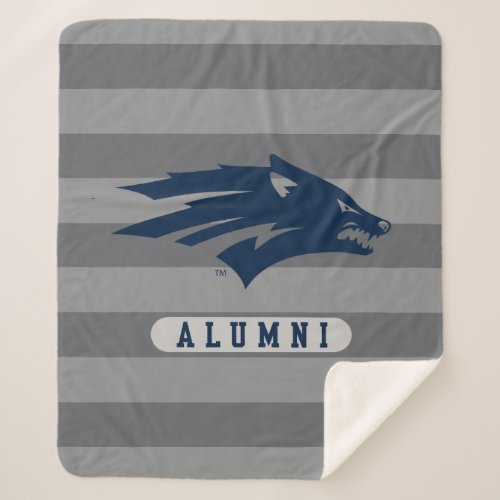 University of Nevada Alumni Stripes Sherpa Blanket