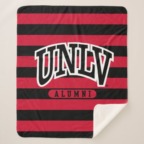 University of Nevada Alumni Stripes Sherpa Blanket