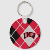 GRAPHICS & MORE University of Nevada, Las Vegas Rebels Logo Wood Wooden  Round Keychain Key Chain Ring at  Men's Clothing store