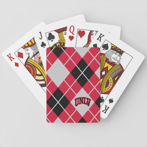 University of Nevada Argyle Pattern Playing Cards