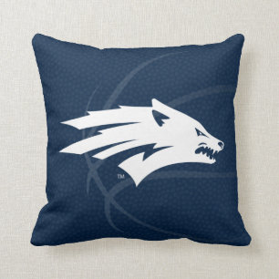 University of Nevada Basketball Throw Pillow