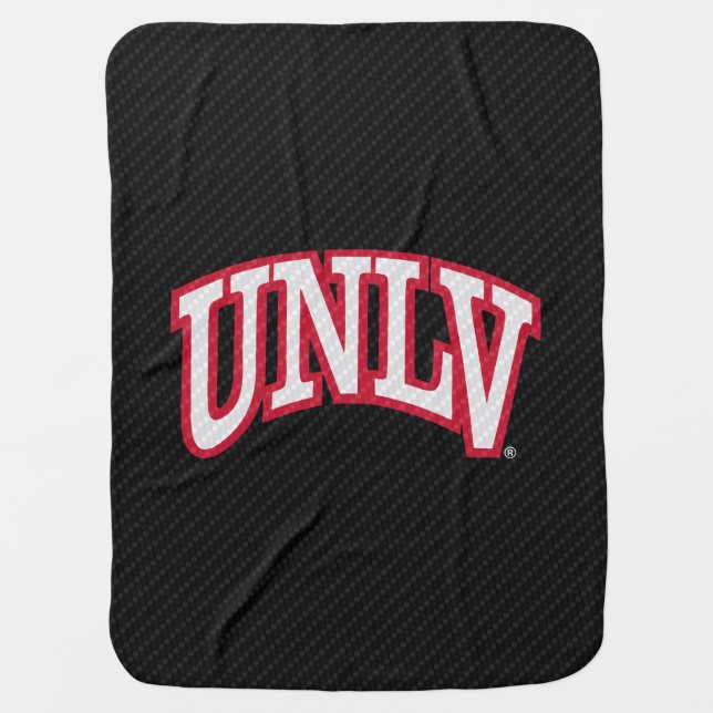 University of Nevada Carbon Fiber Pattern Baby Blanket (Front)