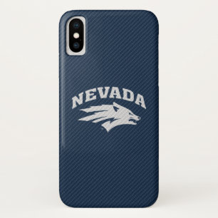 University of Nevada Carbon Fiber Pattern iPhone X Case