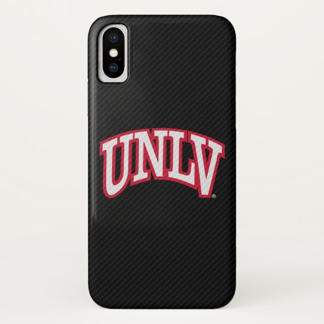 University of Nevada Carbon Fiber Pattern Case-Mate iPhone Case (Back)