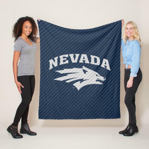 University of Nevada Carbon Fiber Pattern Fleece Blanket