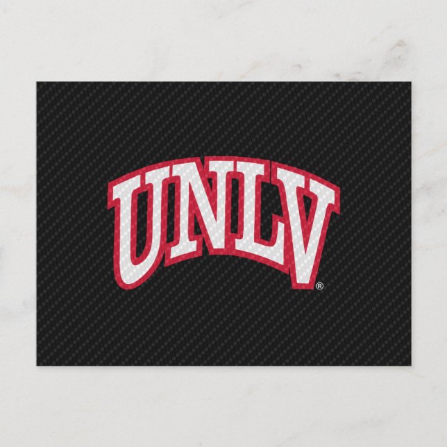 University of Nevada Carbon Fiber Pattern Invitation Postcard (Front)