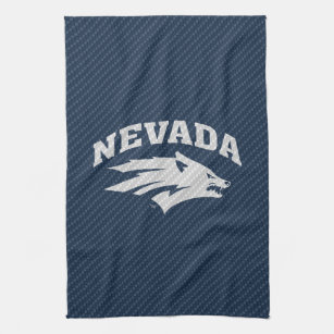 University of Nevada Carbon Fiber Pattern Kitchen Towel