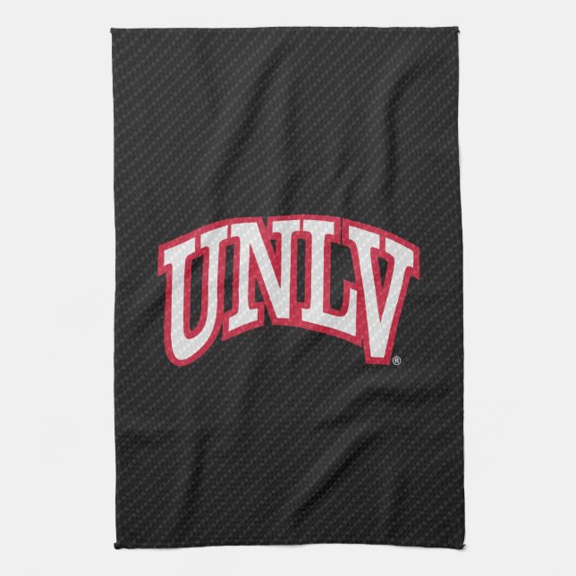 University of Nevada Carbon Fiber Pattern Kitchen Towel (Vertical)
