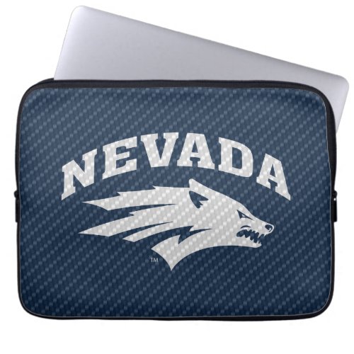 University of Nevada Carbon Fiber Pattern Laptop Sleeve