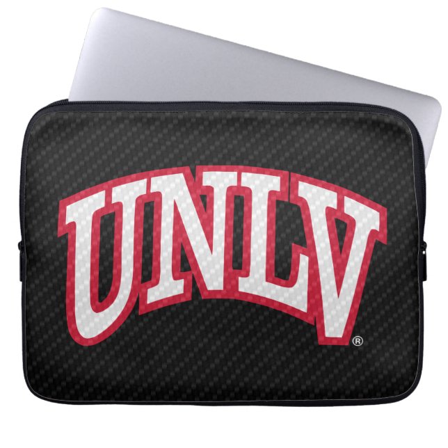 University of Nevada Carbon Fiber Pattern Laptop Sleeve (Front)