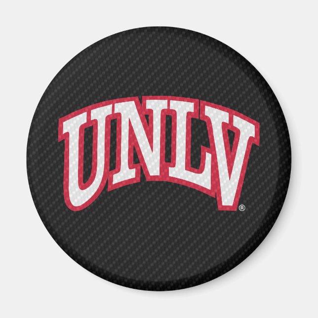 University of Nevada Carbon Fiber Pattern Magnet (Front)