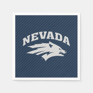 University of Nevada Carbon Fiber Pattern Napkins