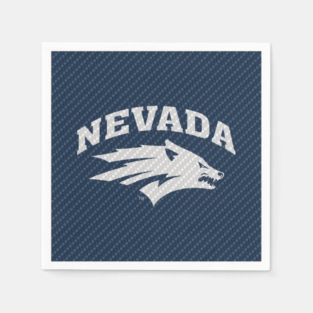University of Nevada Carbon Fiber Pattern Napkins (Front)