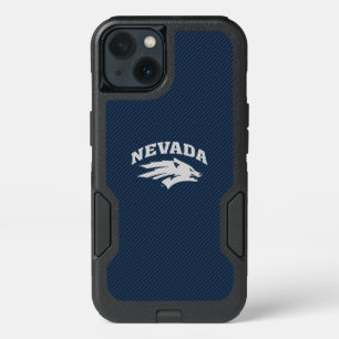 University of Nevada Carbon Fiber Pattern iPhone 13 Case