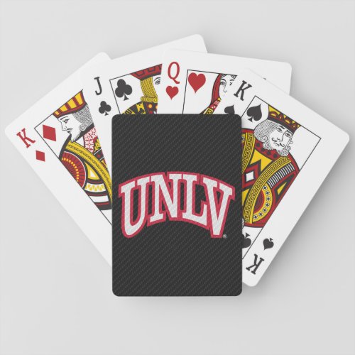 University of Nevada Carbon Fiber Pattern Playing Cards