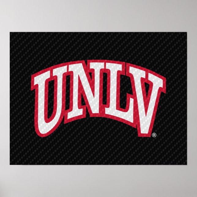 University of Nevada Carbon Fiber Pattern Poster (Front)