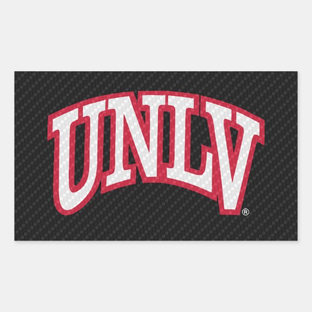 University of Nevada Carbon Fiber Pattern Rectangular Sticker (Front)